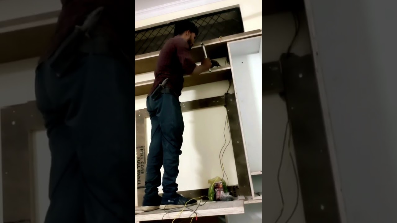 Superfast bankar🙆😳😃 furniture ka kaam ki sab dekhte reh gaye 🗄️🔌 #vlog #viral #trending 