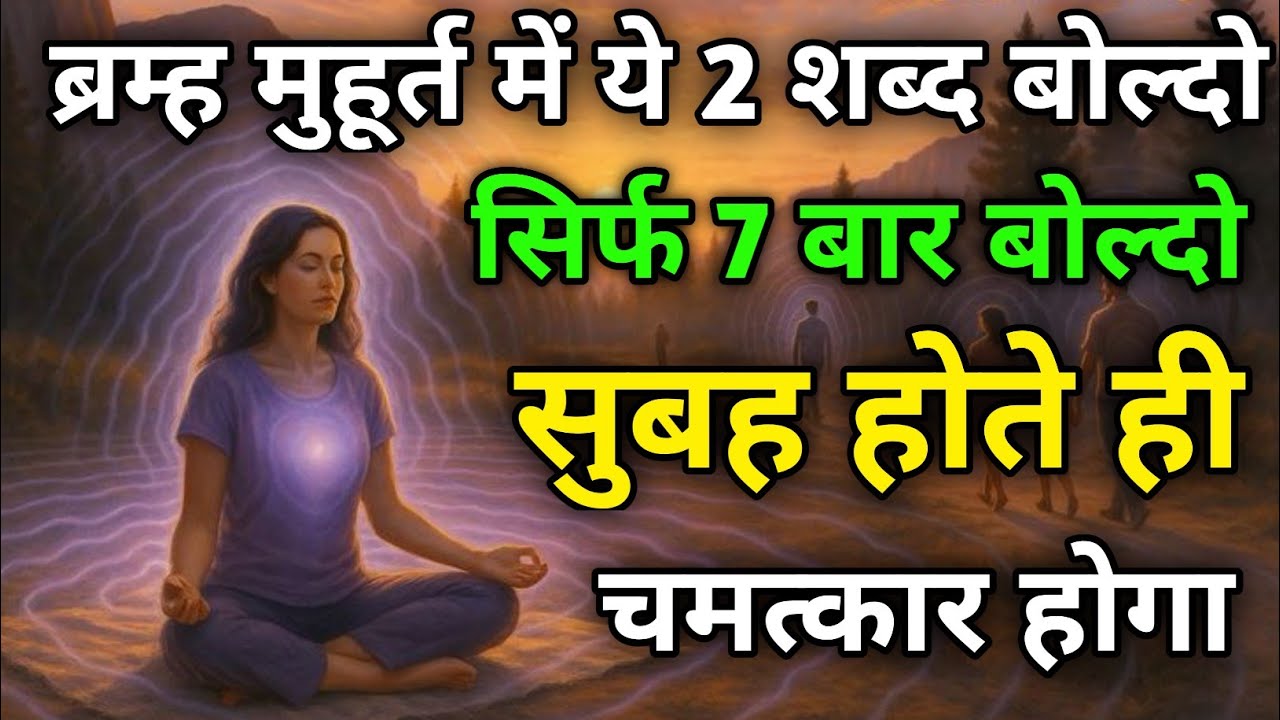 “सिर्फ 7 दिन ब्रह्ममुहूर्त में ये शब्द बोलो और यूनिवर्स खुद पूरी करेगा हर इच्छा”