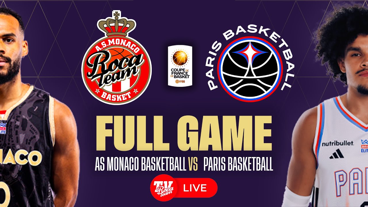 AS Monaco Basketball vs Paris Basketball - 8e de finale de la Coupe de France