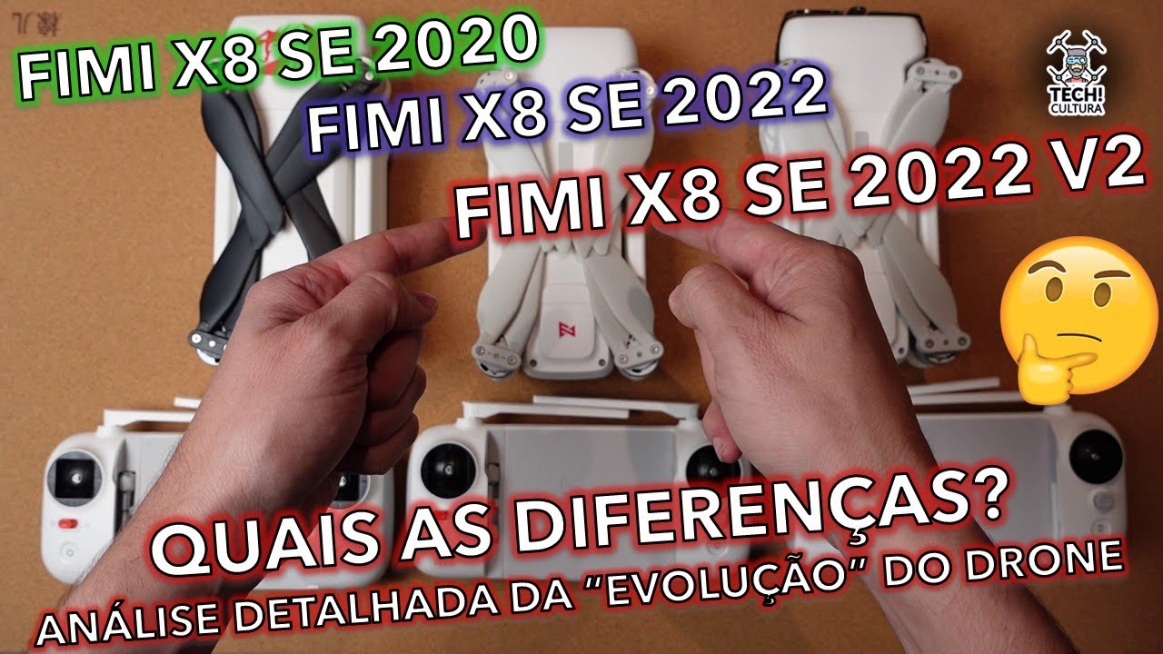 FIMI X8 SE 2022 V2 - Vale a pena? Entenda a evolução do Fimi X8 das versões 2020 até 2022 V2