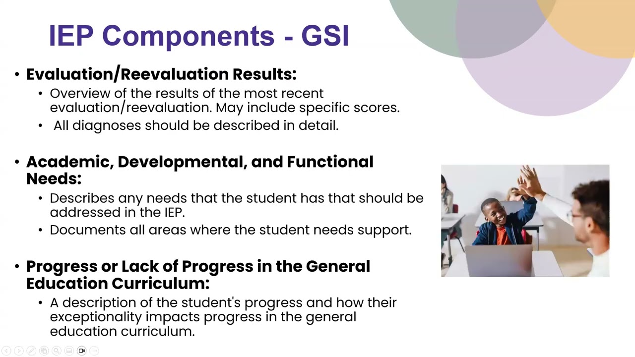 Lunch + Learn: IEP Components