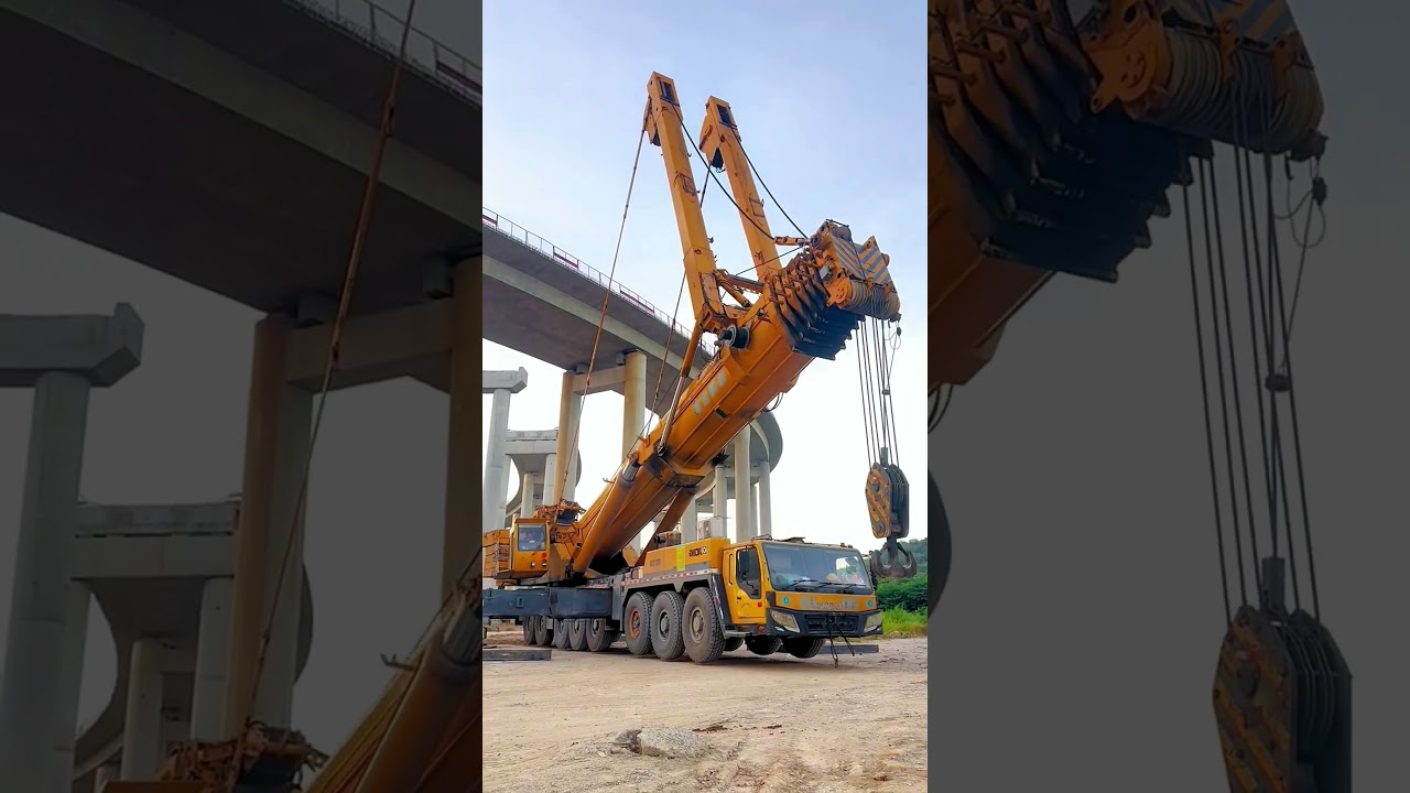 The bridge crane unfolds its arms- Good tools and machinery make work easy