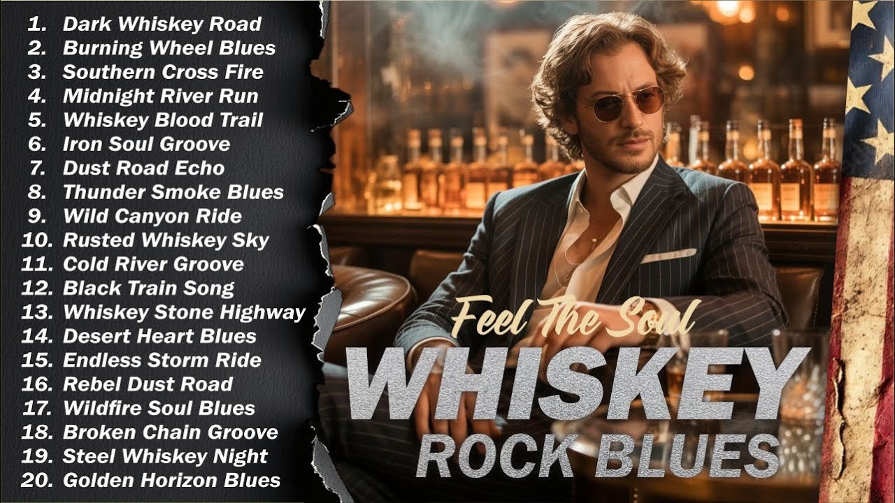 🎸 The Best of Whiskey Blues 🎶 Timeless Blues Rock Songs for Relax, Chill & Night Vibes
