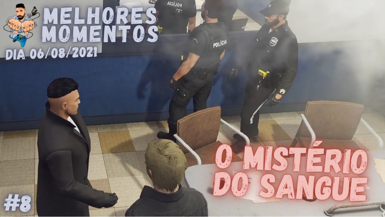MELHORES MOMENTOS GTA V MOVE MIND #8 - O MISTÉRIO DO SANGUE! - STREAM DE DIA 06/08/2021