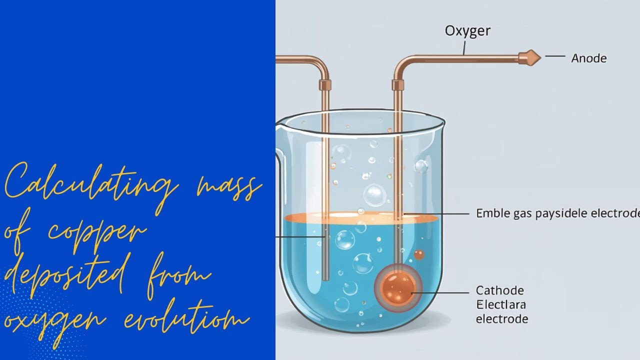 ELECTROLYSIS OF CUSO4: CALCULATING MASS OF COPPER DEPOSITED FROM OXYGEN EVOLUTION.