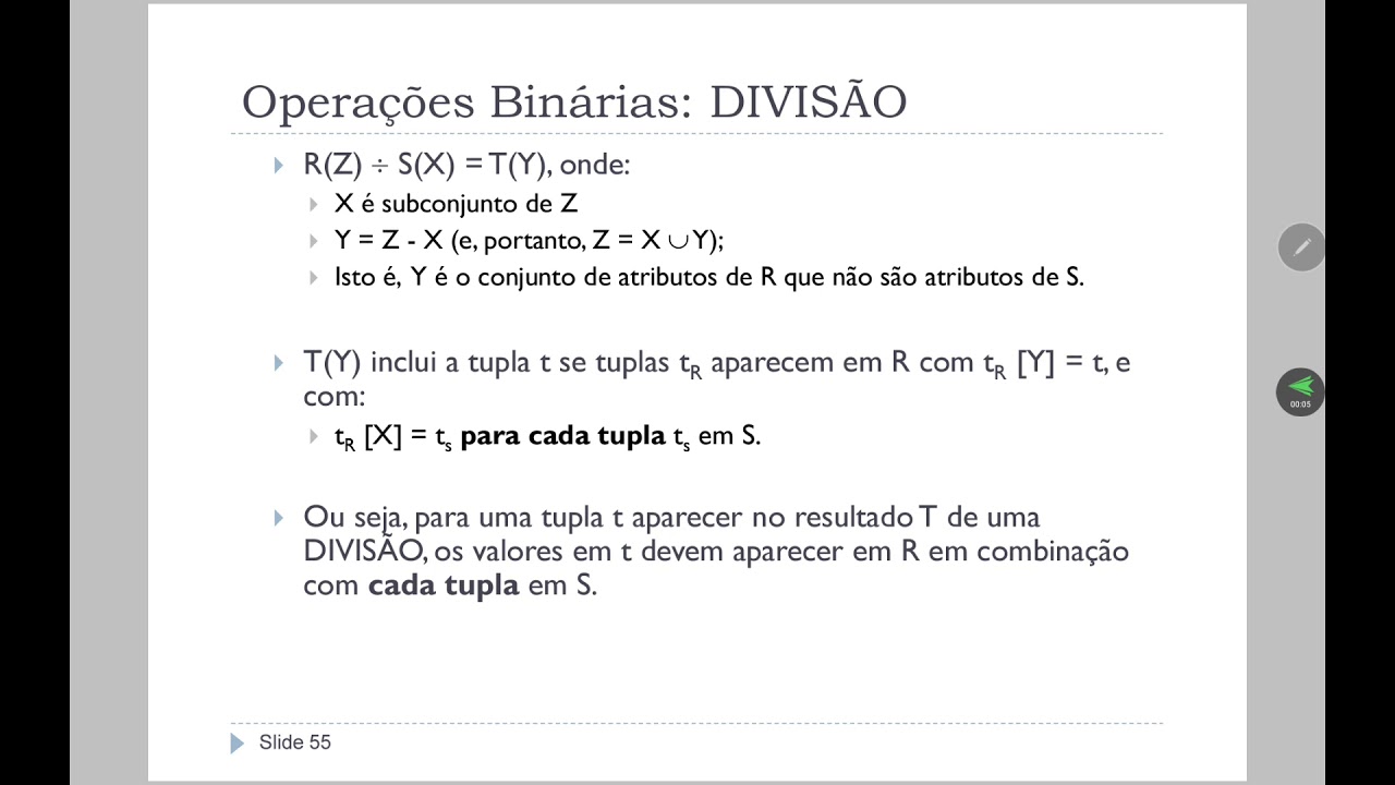 Algebra Relacional #08 - Divisão