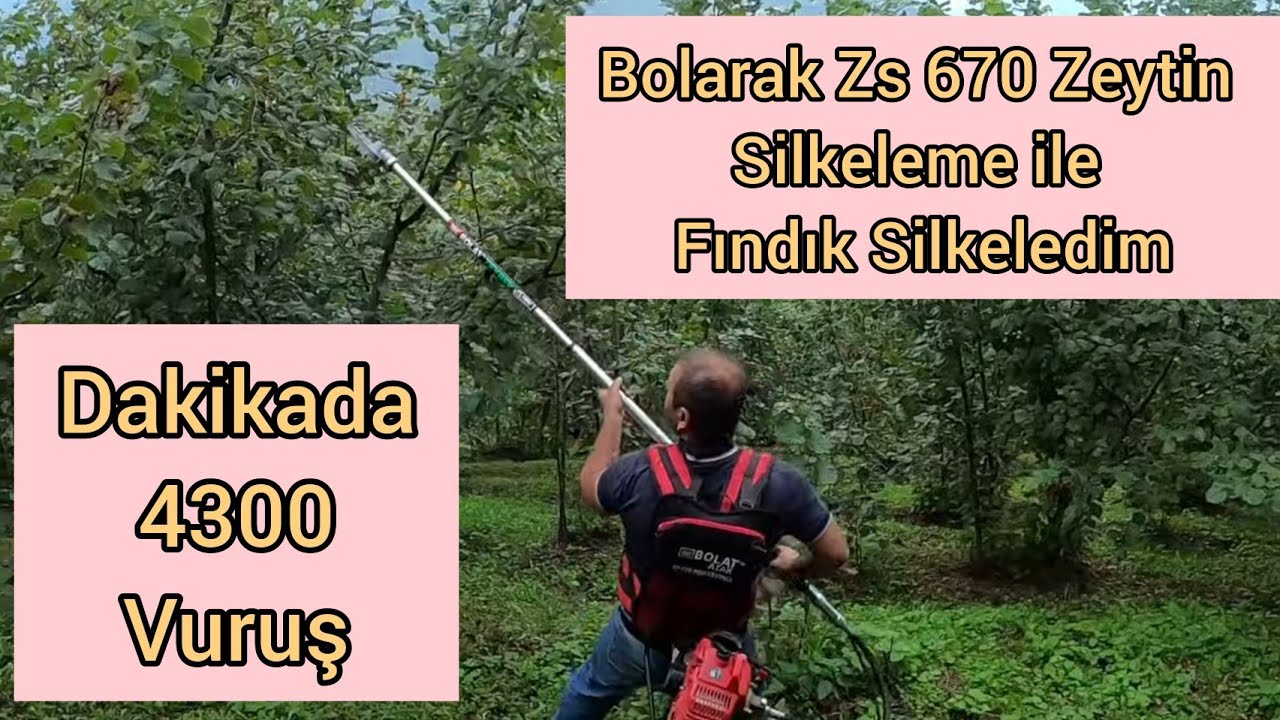 Bolat Zeybek Zs 570 ile fındık Silkeledim / Dakikada 4300 Vuruş