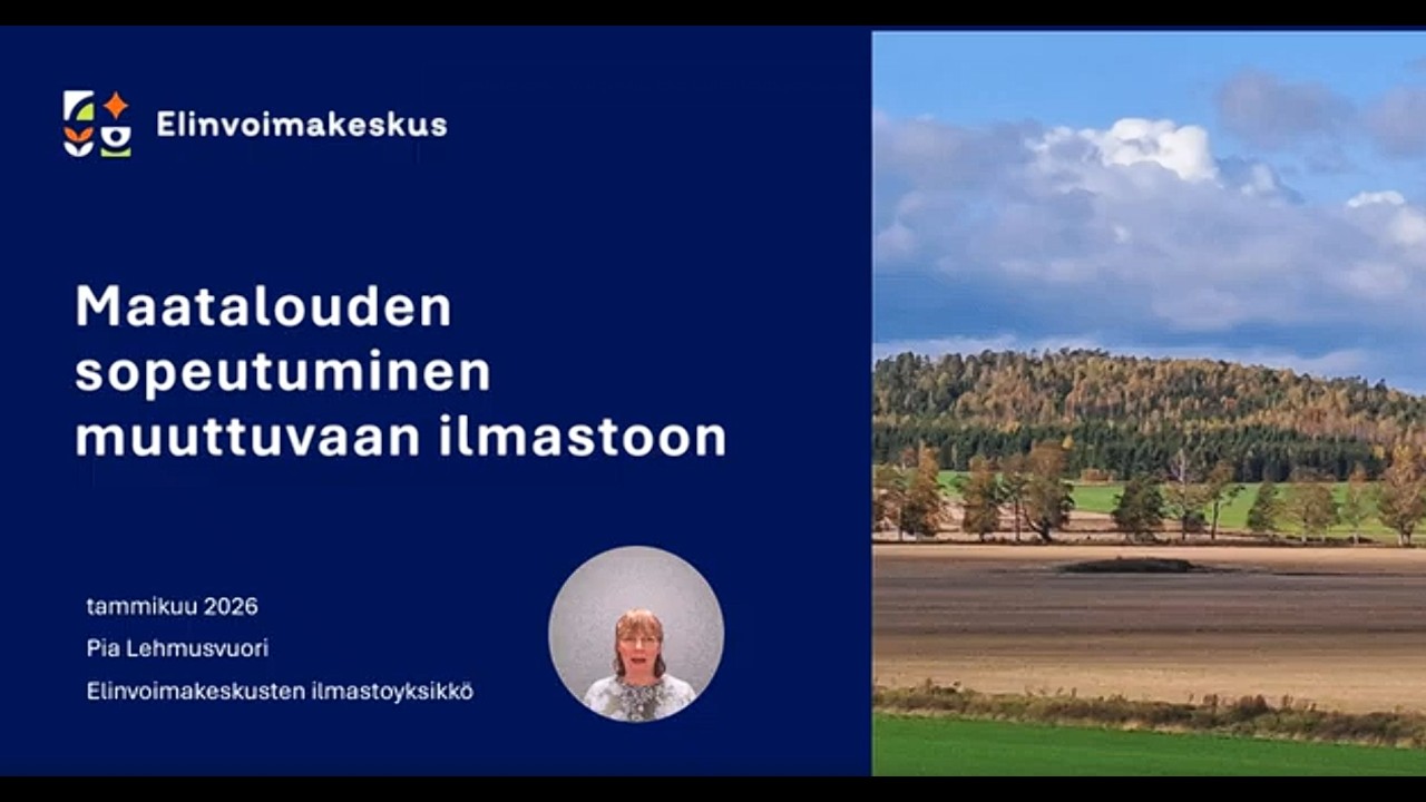 Maatalouden sopeutuminen muuttuvaan ilmastoon