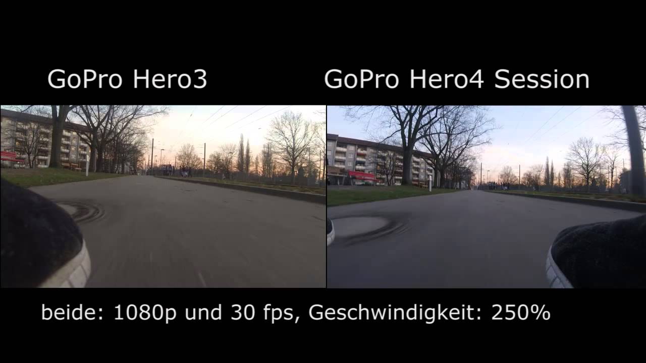 Vergleich GoPro Hero3 zu Hero4Session