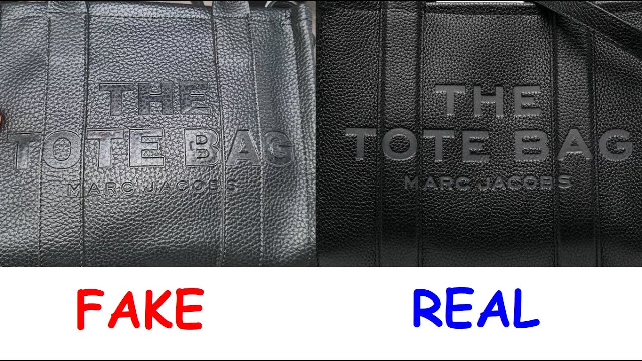 Marc Jacobs tote bag how to spot fake. Real vs fake The tote bag by Marc Jacobs