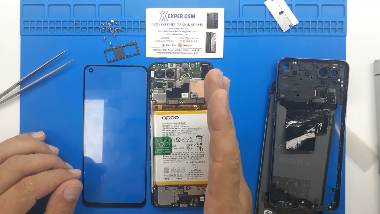 Oppo Reno 5 Lite Ön Cam Değişimi