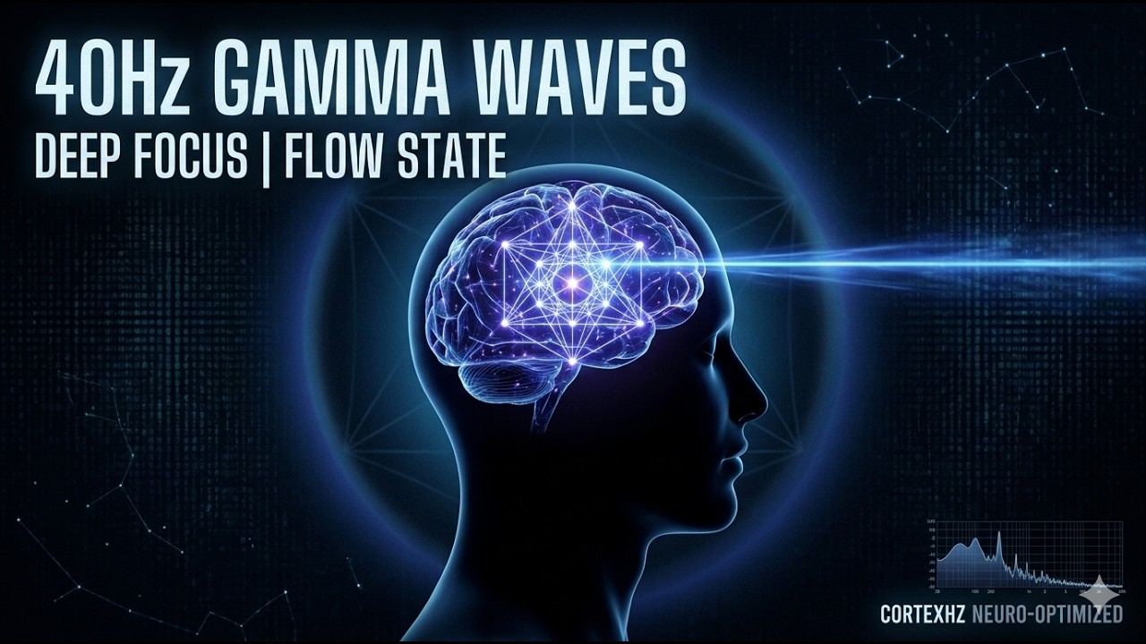 40Hz Gamma Waves | Deep Focus & Flow State
