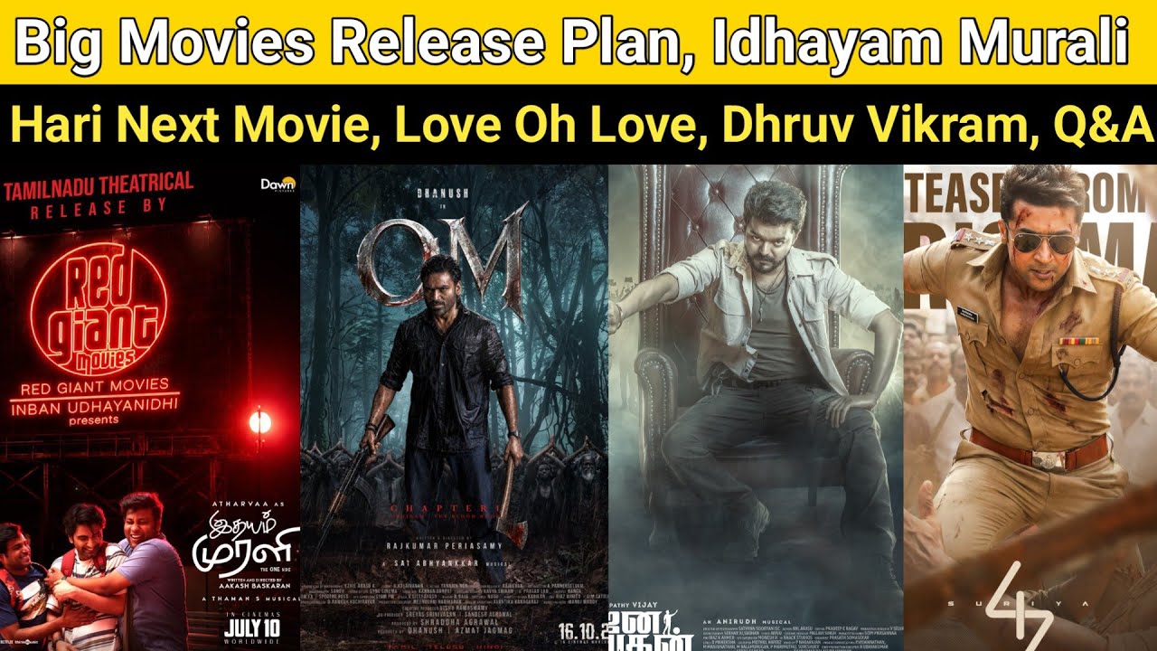 Big Movies Release Plan | Hari Next Movie, Idhayam Murali TN Theatrical Rights, Love Oh Love 