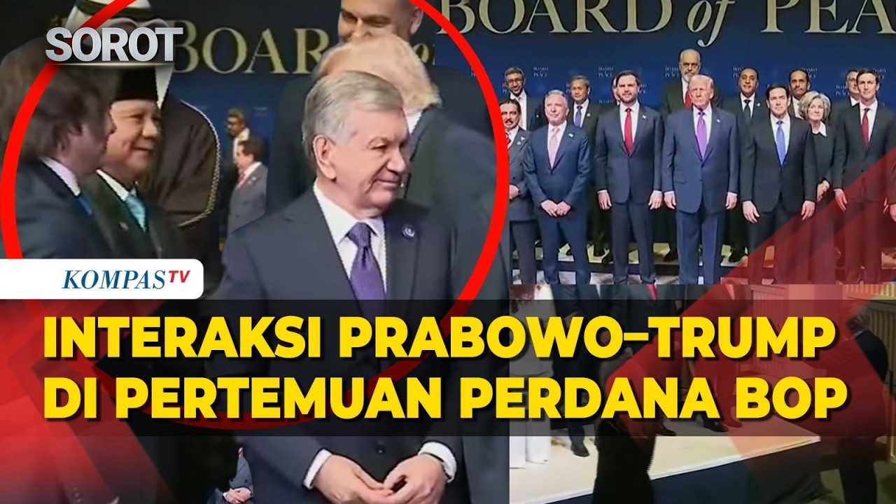 Interaksi Prabowo–Trump saat Foto Bersama di Pertemuan Perdana Board of Peace