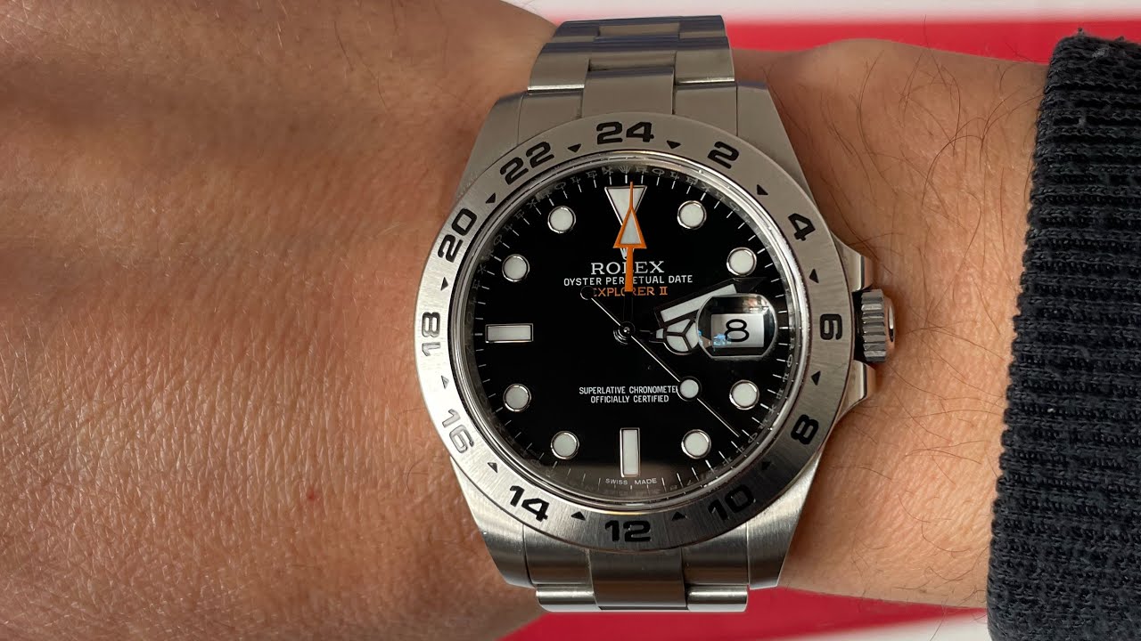 Rolex Explorer II 216570 black dial year 2017