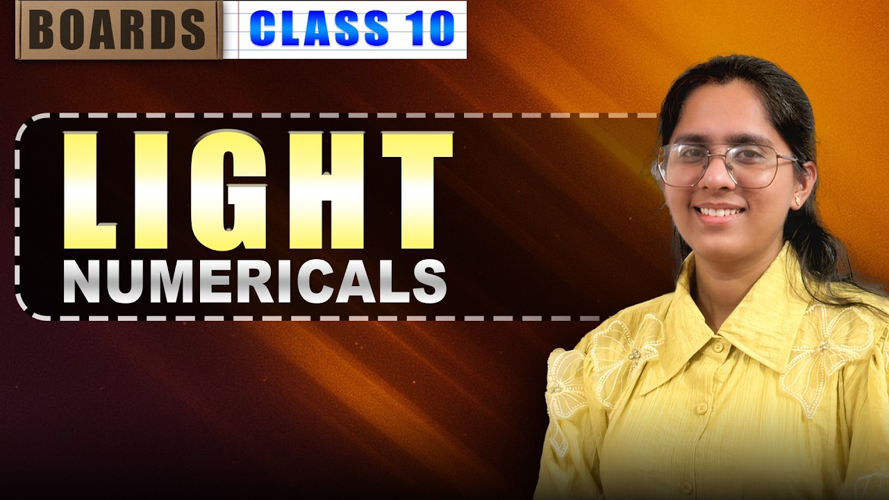 🔴Live Class Numericals Class 10 Chapter Light | Krishna Education Center  #science #class10