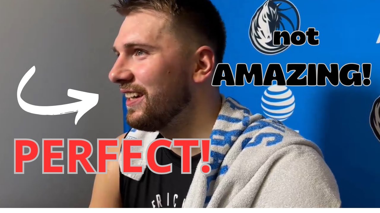 Oh my ... Luka Doncic is READY! He said PERFECT not AMAZING ;).Talking about injury and season start