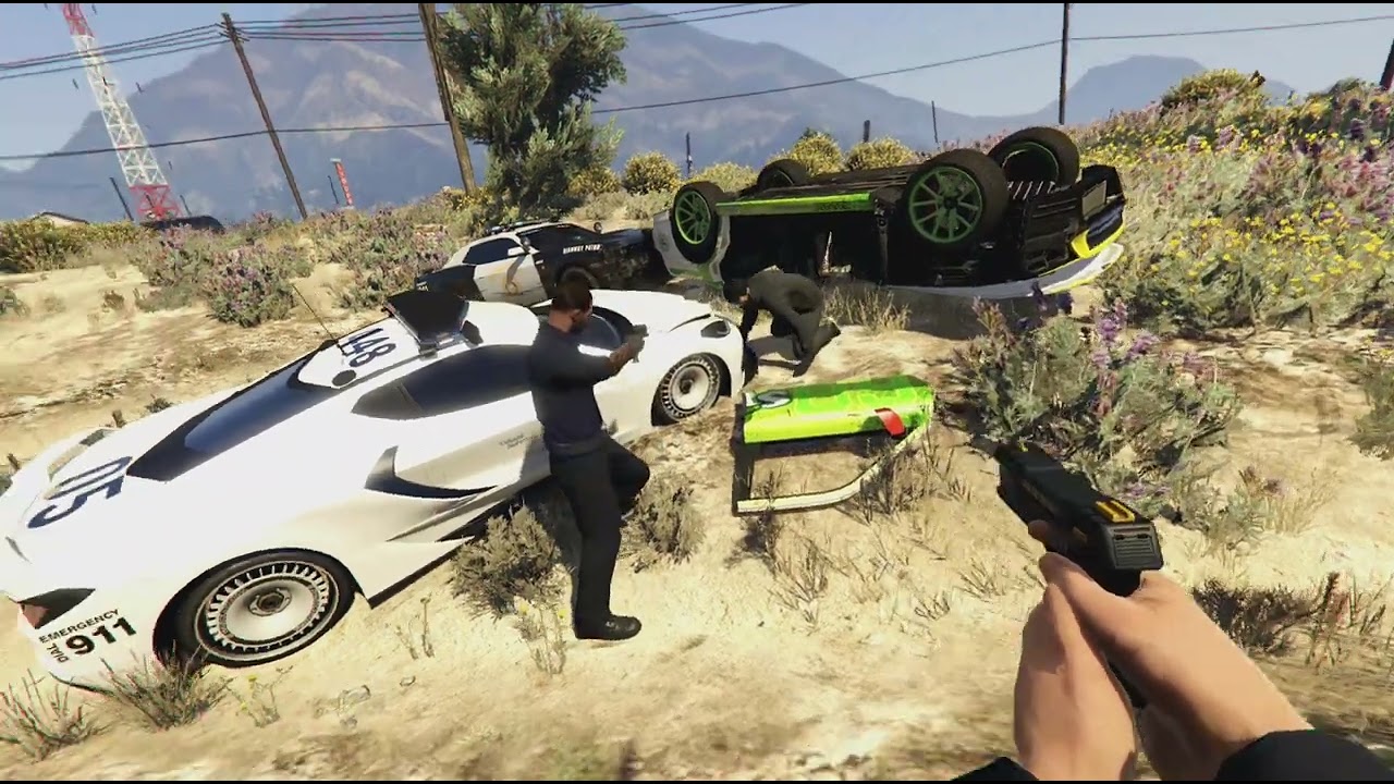 GTA 5 -  Pursuit With Rockstar Editor Film Tool
