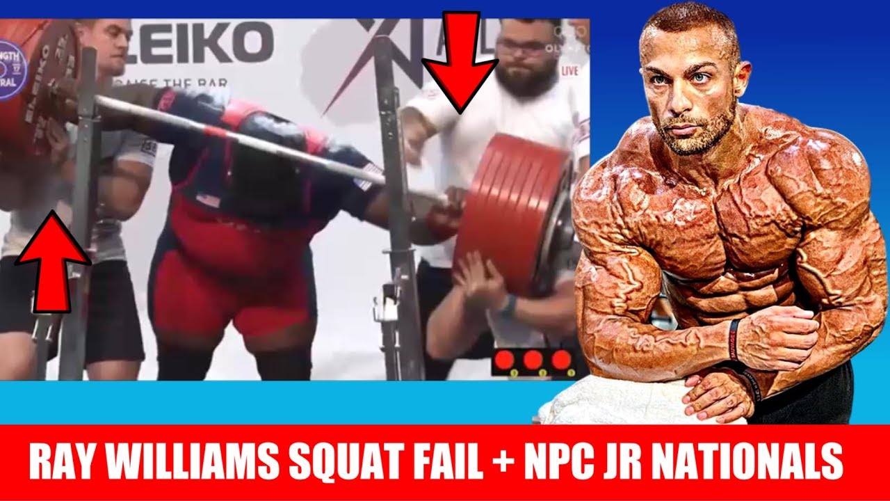 Ray Williams Squat Fail + Most Vascular Bodybuilder + NPC Jr Nationals Results