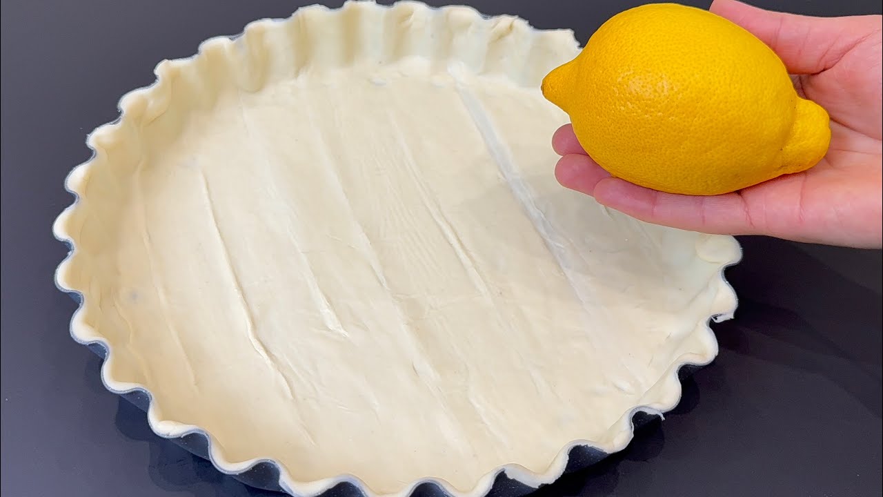 Если у вас есть 1 лимон 🍋 и слоёное тесто! Приготовьте этот восхитительный десерт всего за
