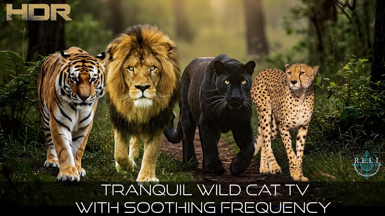 l Tranquil Wild Cat TV 
with Soothing Frequency