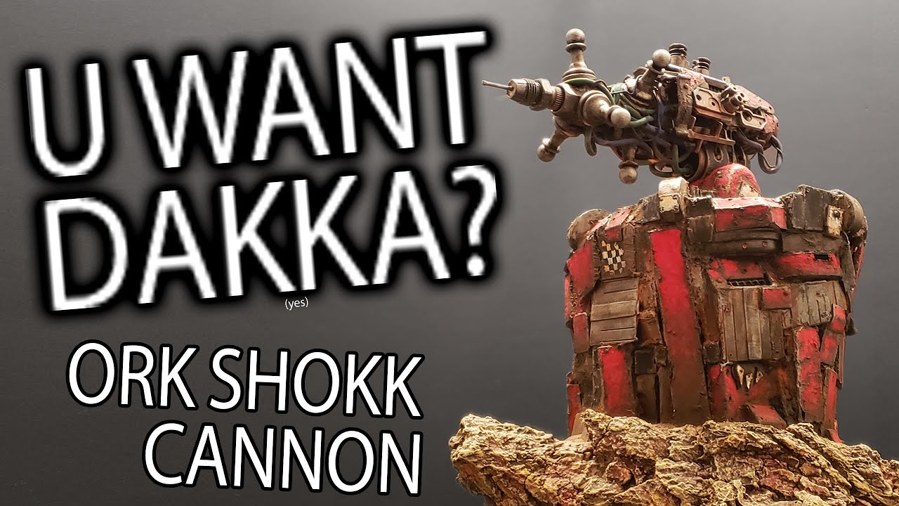 Мегашоковая пушка орков — сборка ландшафта Warhammer 40k