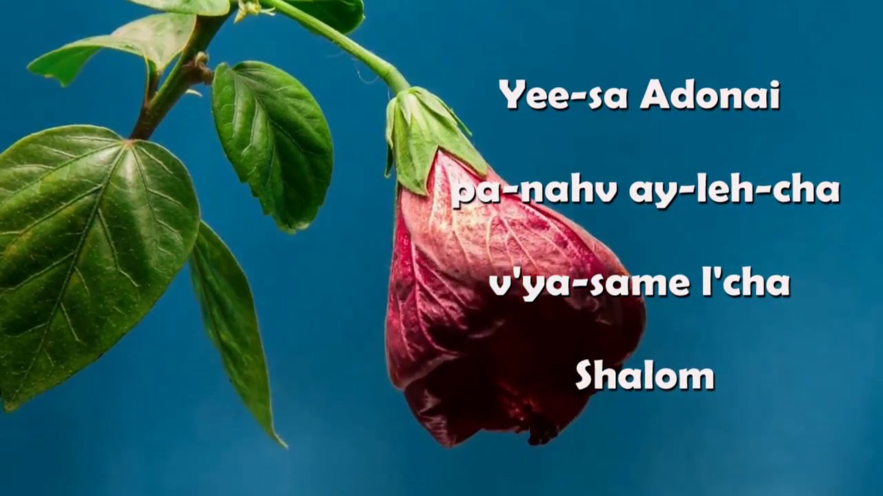 Aaronic Blessing in Hebrew with lyrics (The Lord Bless you and Keep you)