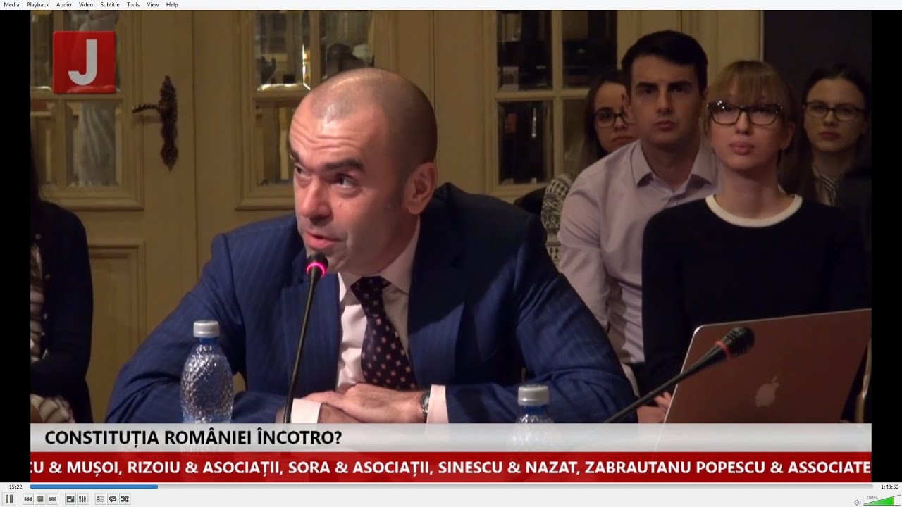 Florentin Țuca, fondatorul Țuca Zb&acirc;rcea & Asociații, la dezbaterea pe tema constituției