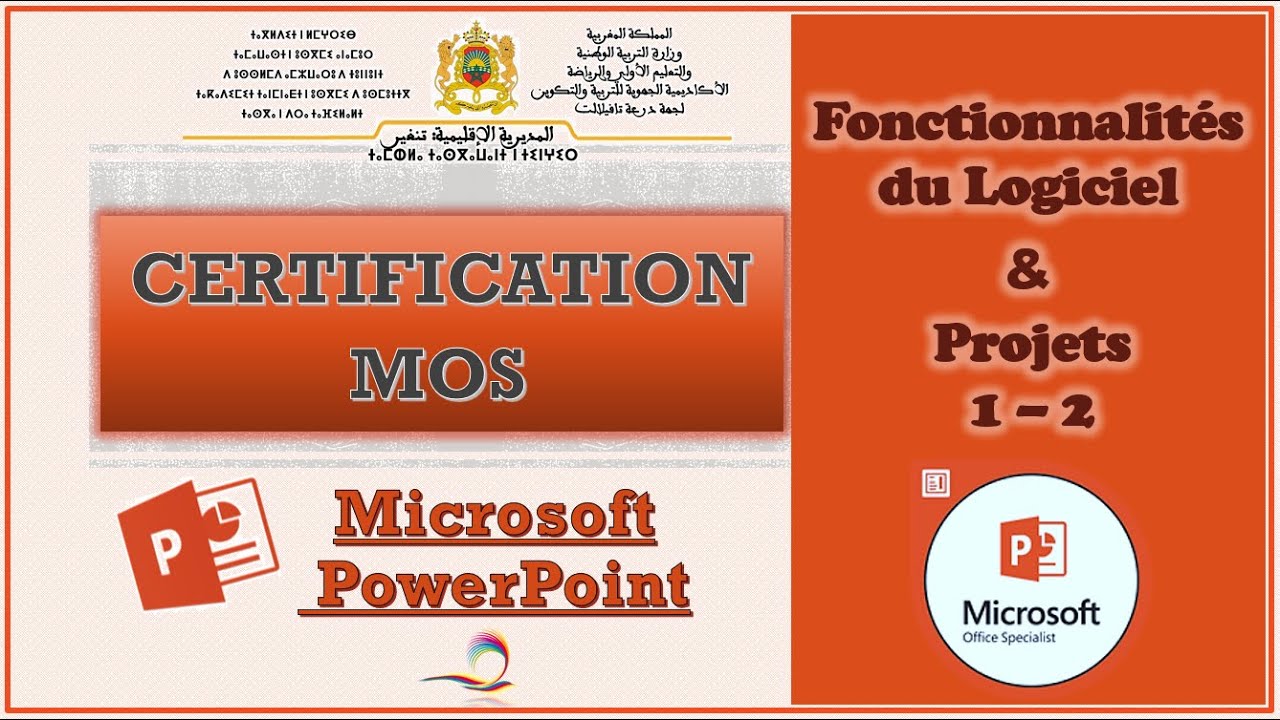 MOS PowerPoint 2019 _ Fonctionnalités + Projets 1-2