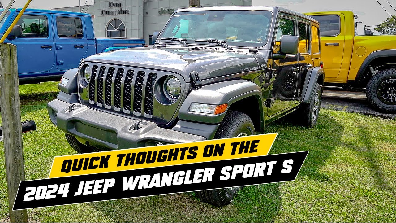 Quick thoughts on the 2024 Jeep Wrangler Sport S