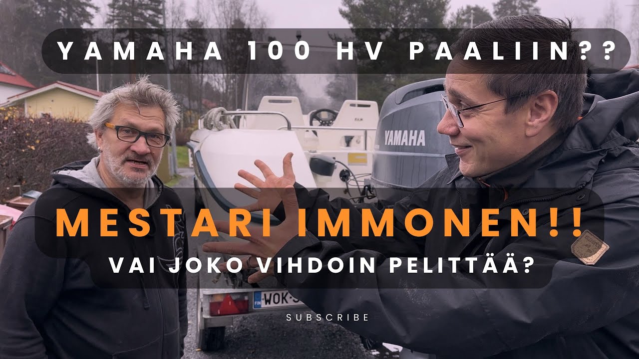 YAMAHA PAALIIN? I VAI TOIMIIKO SITTENKIN? I MR. IMMONEN RATKAISEE! I OSA 1