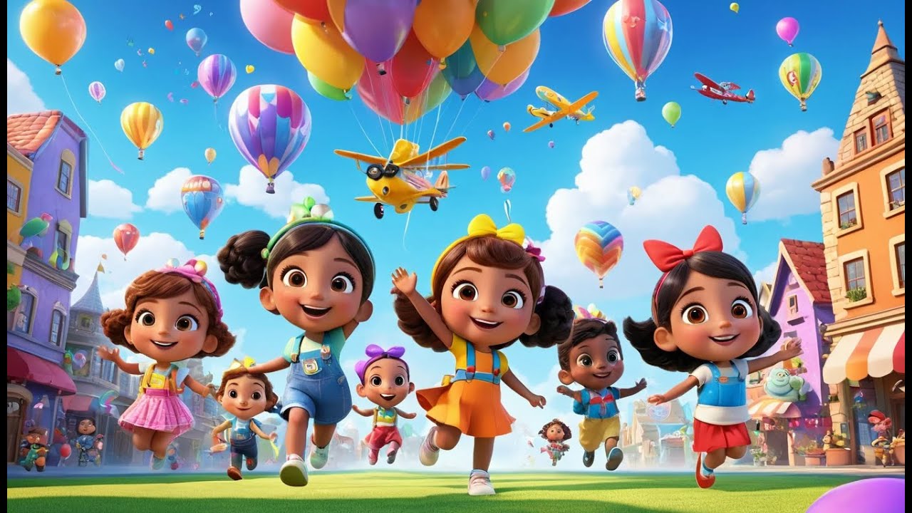 The Airport Song &ndash; Unicorn Planes to Rainbow City | Fun Kids Song | Flying Adventure Rhyme