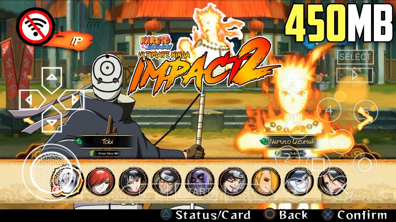 [NEW] NARUTO ULTIMATE NINJA IMPACT 2 PPSSPP ISO MOD ANDROID WITH PERMANENT MENU | NARUTO PPSSPP MOD