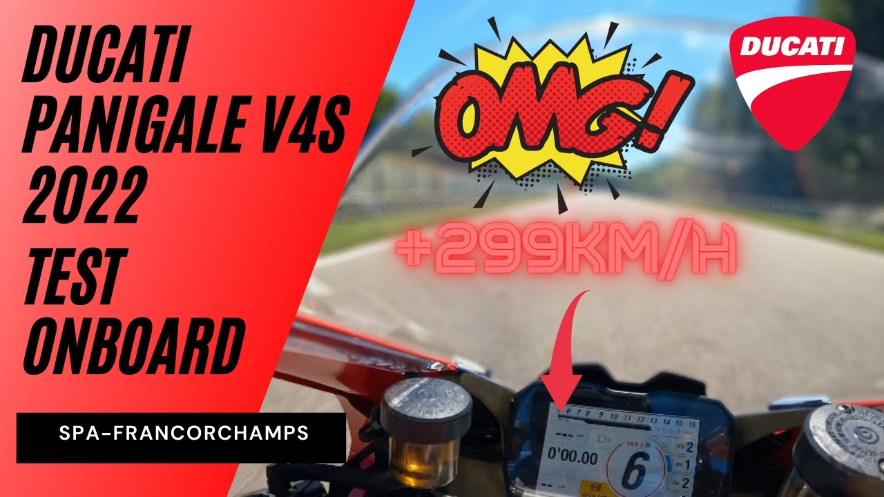 TEST DE LA PANIGALE V4S 2022 Á SPA ! QUEL MONSTRE !