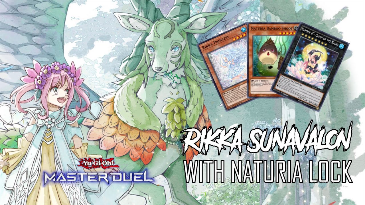 Sunavalon - Rikka - Naturia Lock! | CAN'T USE SPELL/TRAP?! [Yu-Gi-Oh! Master Duel] COMBOS & REPLAYS!