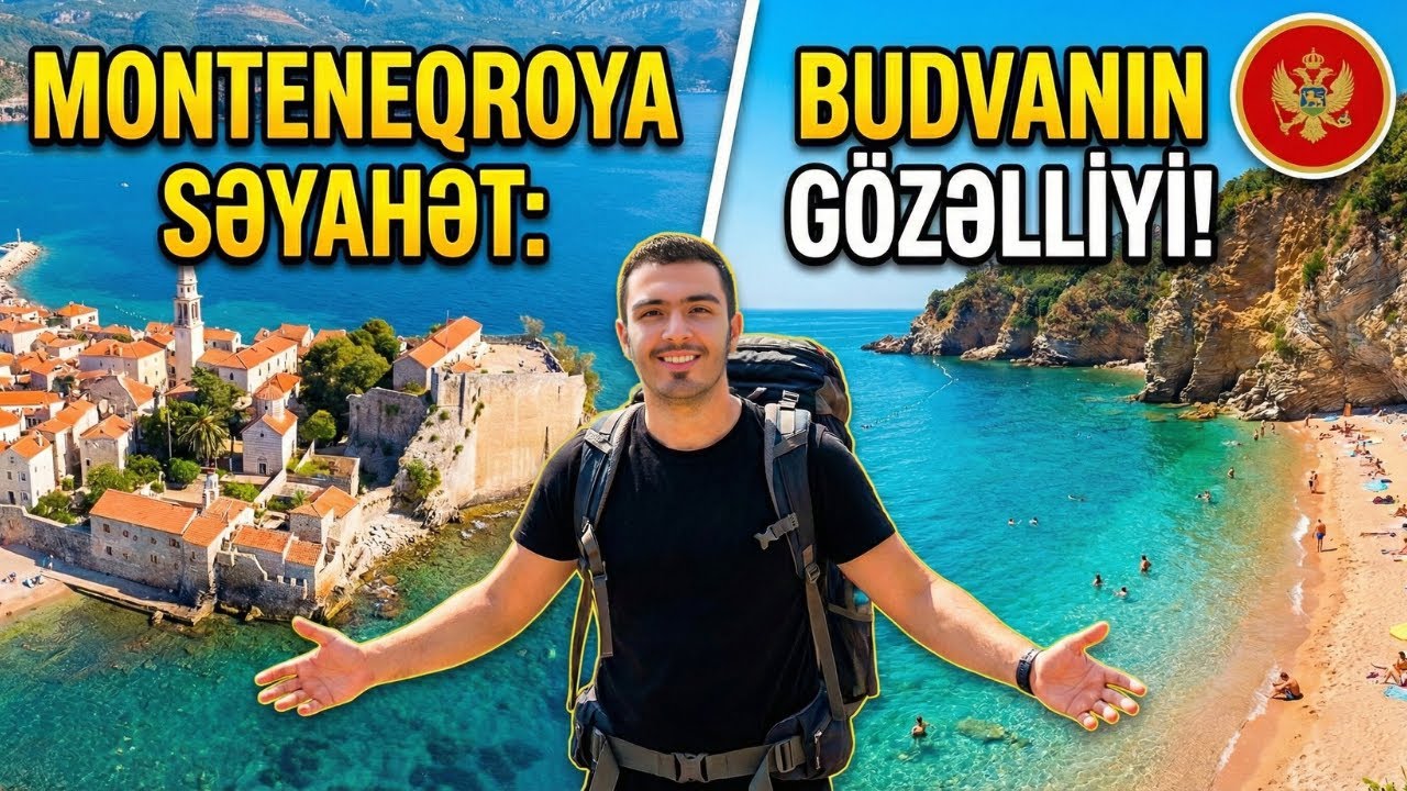 ƏSRARƏNGİZ BUDVA ŞƏHƏRİ - Monteneqro Gəzintisi - Vlog #12