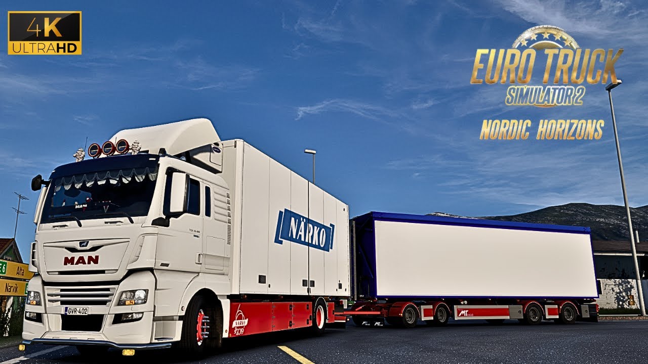 ETS 2 | Nordic Horizons DLC | MAN TGX 2008 Rigid addon by Kast | Realistic Driving 