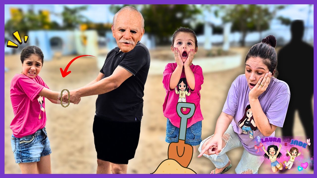 AS MELHORES HIST&Oacute;RIAS DE SUSPENSES NO PARQUE COM LAURA E JADE! 😨 #laurajuliaofc