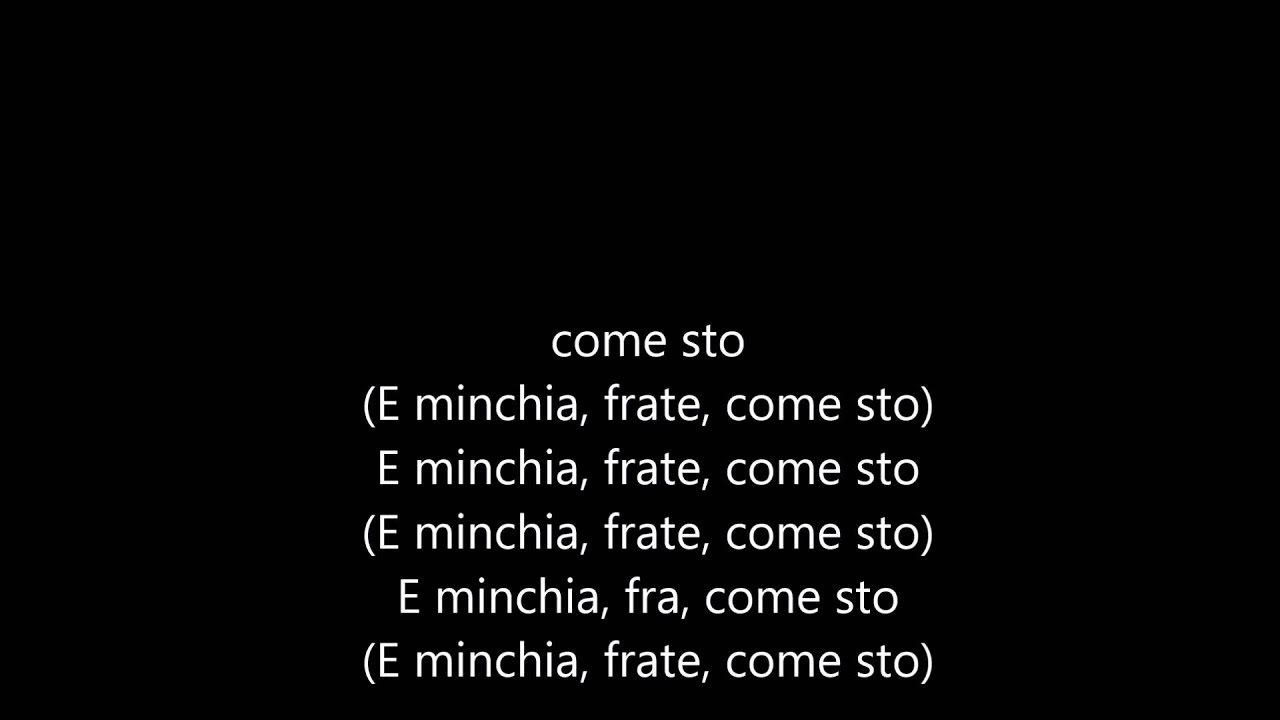 Ghali - Cazzo mene [with lyrics]
