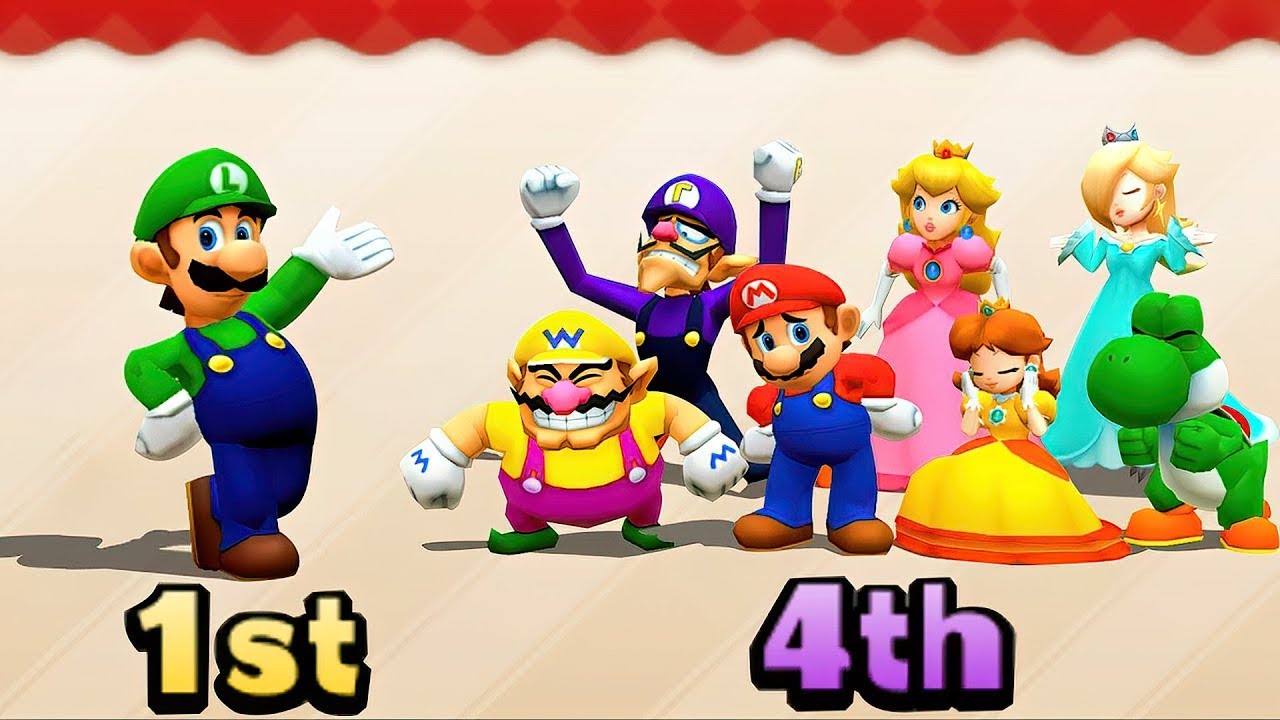 Mario Party The top 100 | Yoshi vs Mario vs Luigi vs Wario