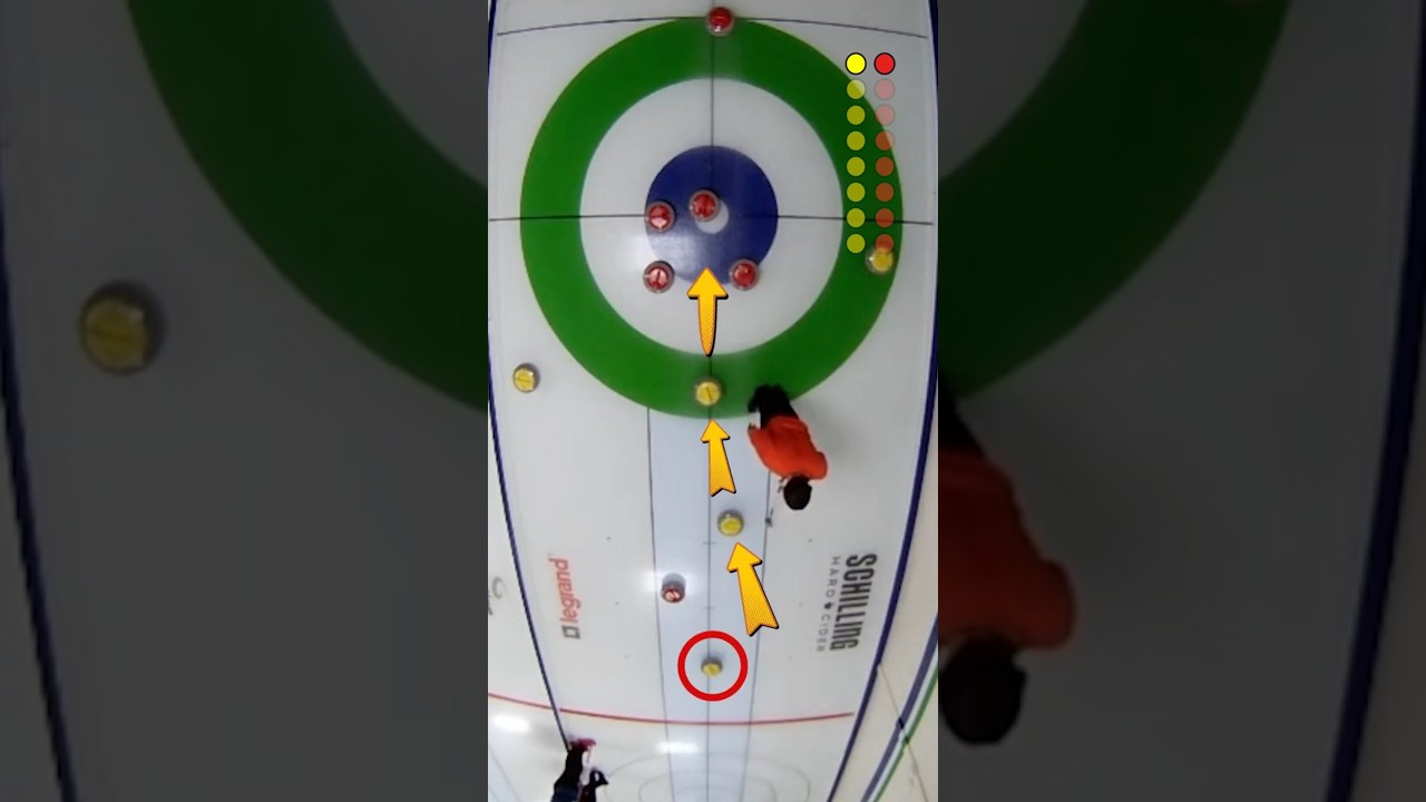 Incredible Curling Shot! 🥌 