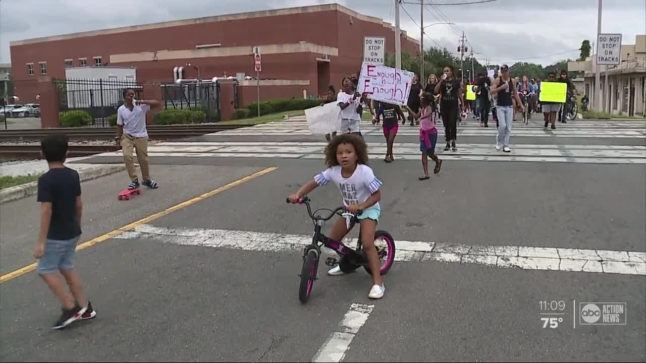 Kids spotted leading protests in Plant City