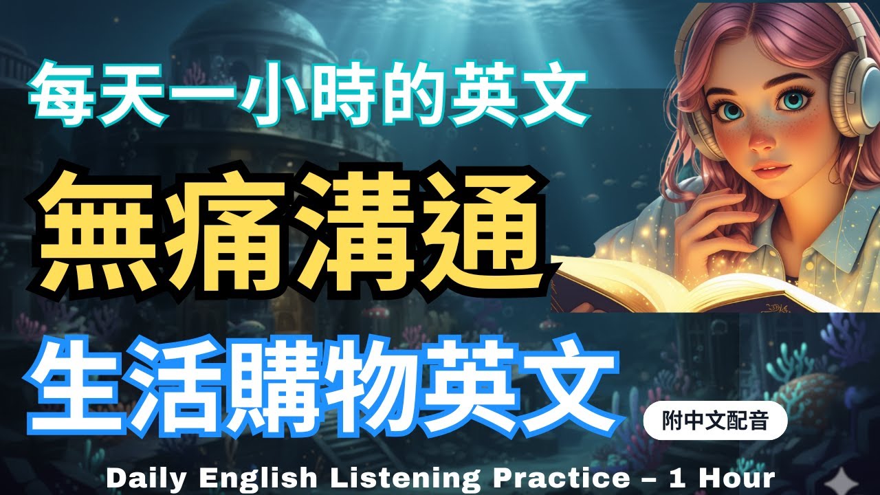 🎧 保母級聽力訓練｜快速學會生活購物超實用英文，讓您無痛與店員溝通，輕鬆尋找衣服尺碼和特價優惠｜日常購物英語｜｜零基礎學英文｜最高效的英文學習方法｜English Listening（附中文配音）