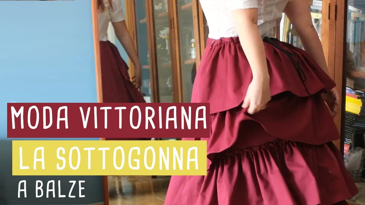 Moda vittoriana - la Sottogonna a Balze