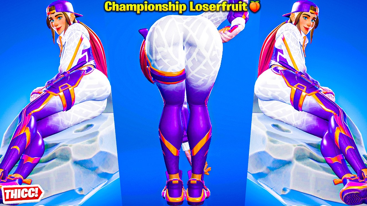 Fortnite Champion Loserfruit Skin Showcase Thicc 🍑😍 Top Tiktok Dances & Emotes 😘Hot New Sweat Style😜