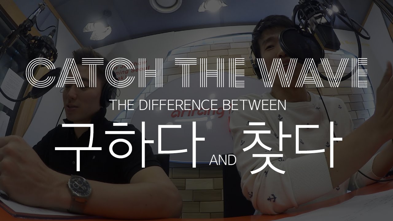 Catch The Wave - 구하다 против 찾다 (корейское слово сравнение) [TalkToMeInKorean]