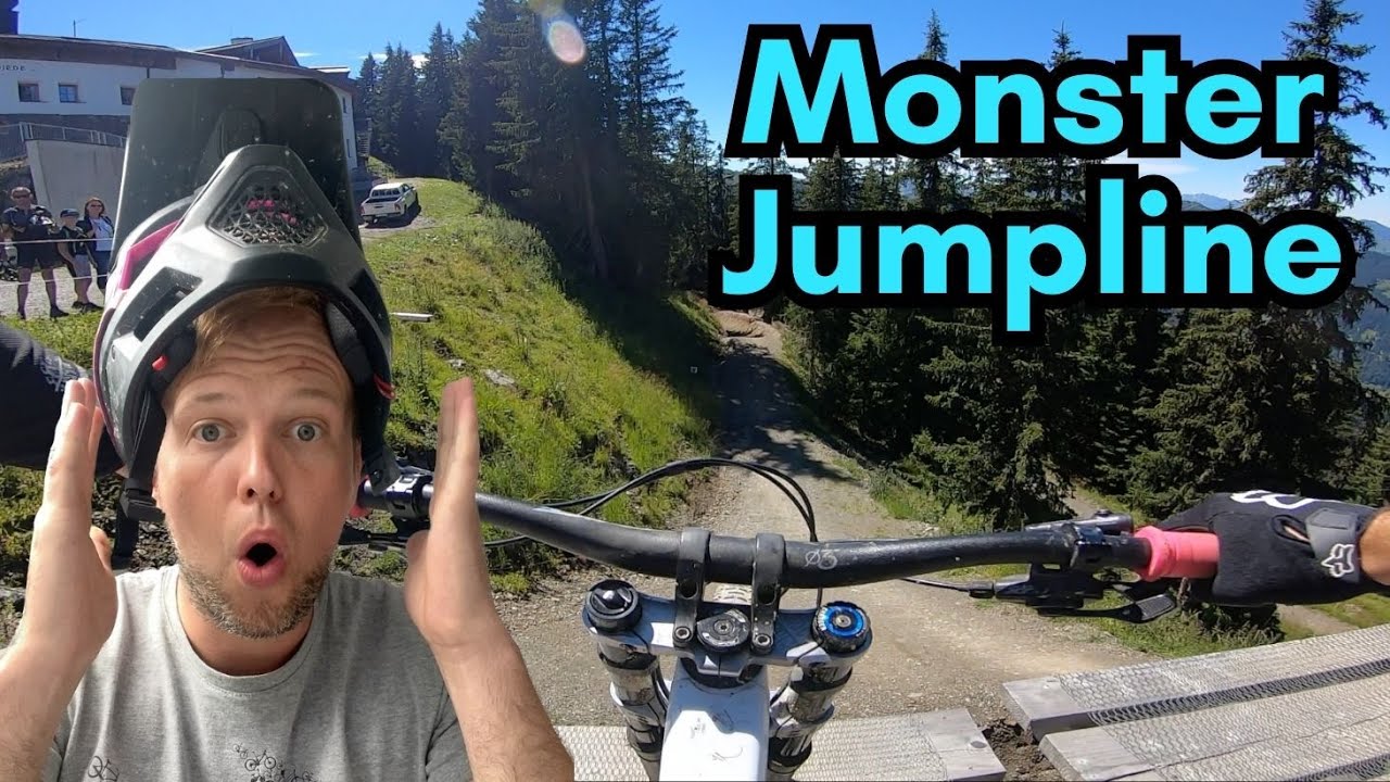 Sind wir gut genug? Wir zeigen euch die RIESEN JUMPLINE /Hot Shots Bikepark Leogang