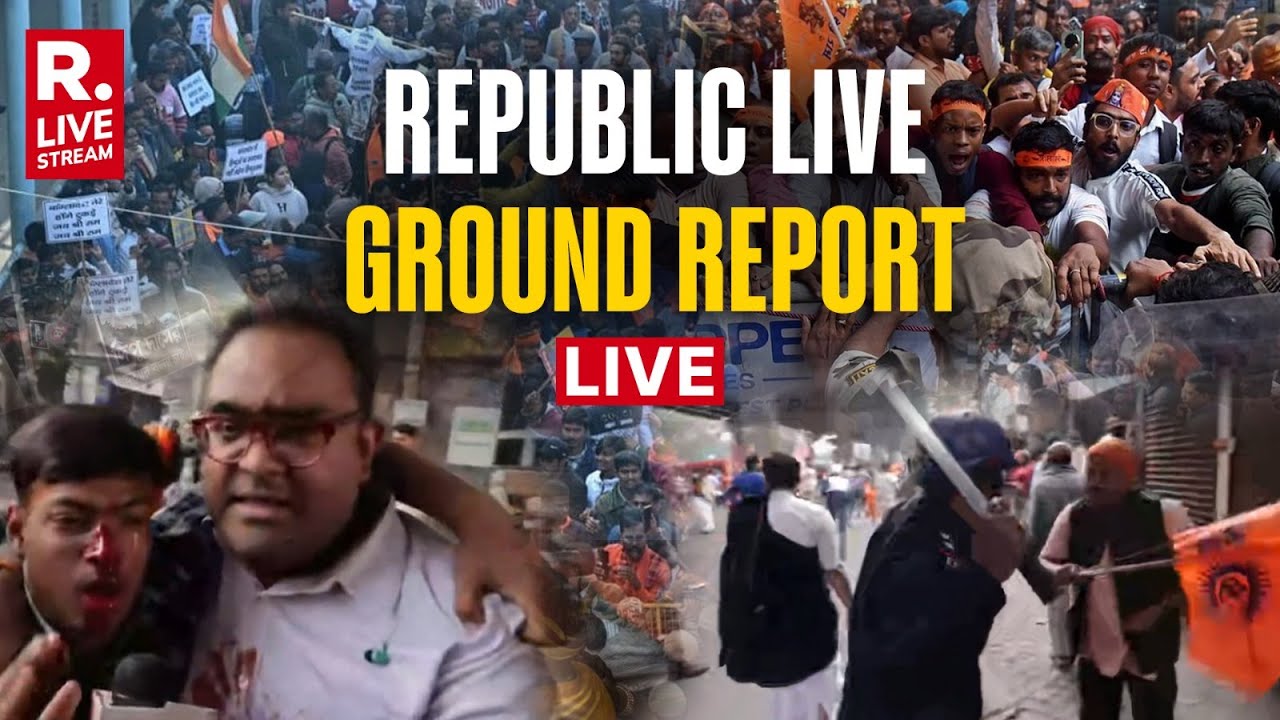 Republic On Ground Zero: LIVE Coverage From Hindu Group Protests In Kolkata | Lathi Charge Visuals