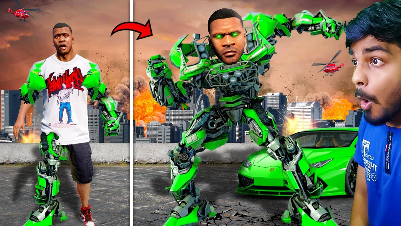 GTA 5 : FRANKLIN Became A ROBOTIC SUPERCAR🤖 | Gta 5 tamil | Gta tamilan