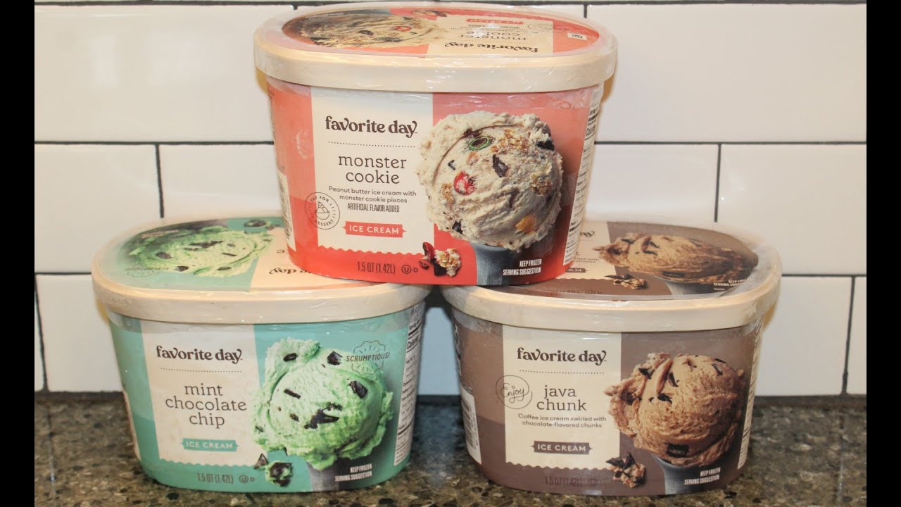 Favorite Day (Target) Ice Cream: Monster Cookie, Mint Chocolate Chip & Java Chunk Review